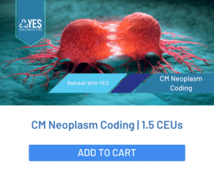 Neoplasm codes & coding guidelines