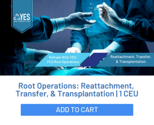 pcs code for reattachment