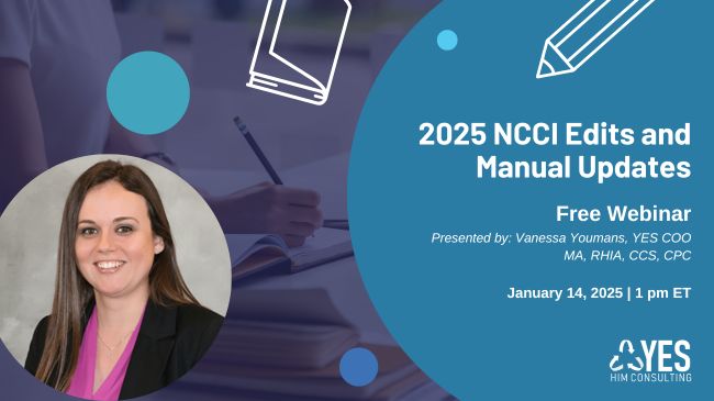 2025 NCCI Edits Webinar 01-2025 Event Graphic 2025 NCCI edits