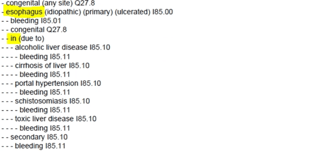 ICD 10 code for cirrhosis 